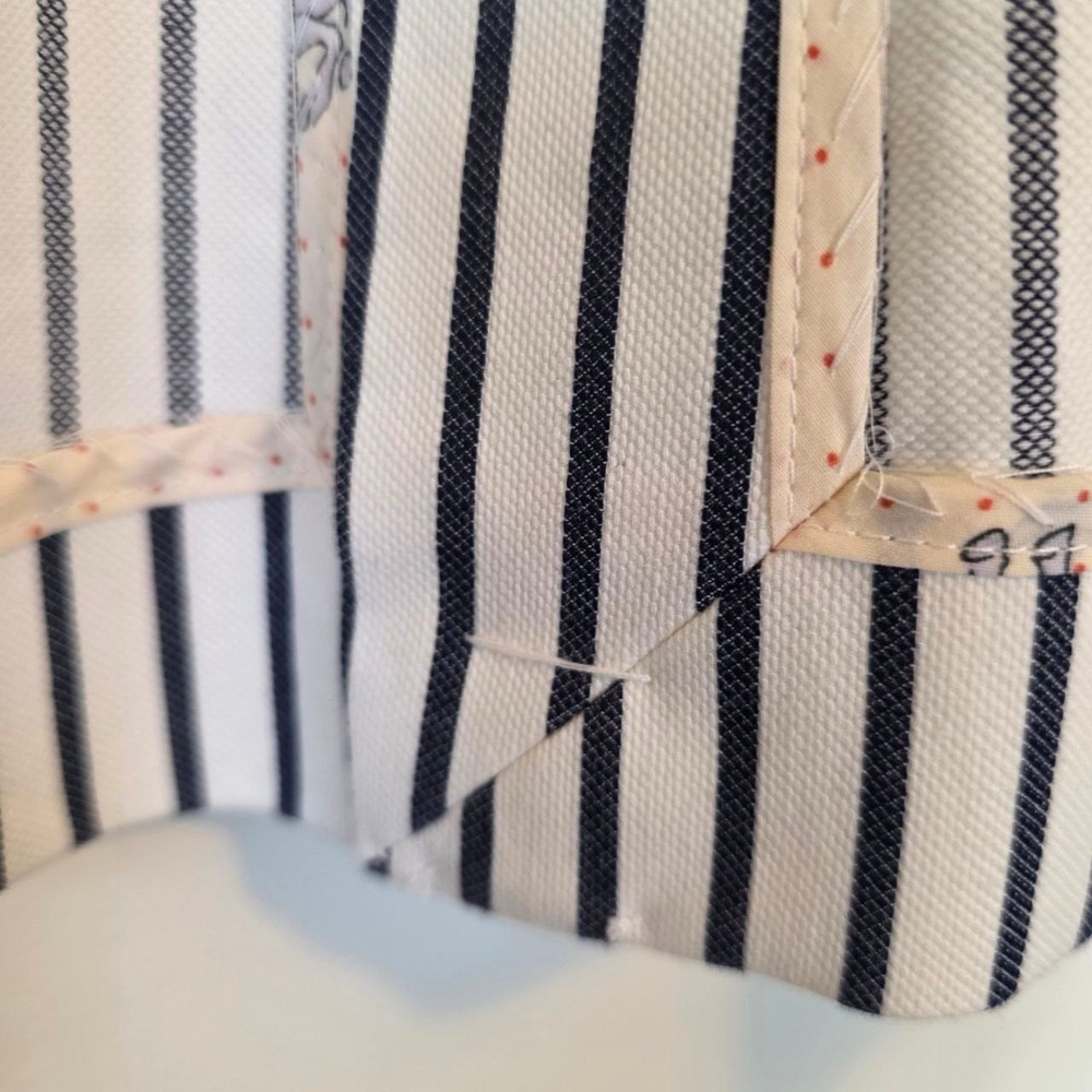 Cabi Striped Bell Sleeve Blazer Jacket Black White Horse Print Lined Size 4 - Picture 11 of 14